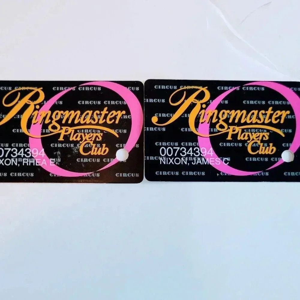 Circus Circus Ringmaster Players Club Card Lot of 2 Las Vegas NV Casino Slots